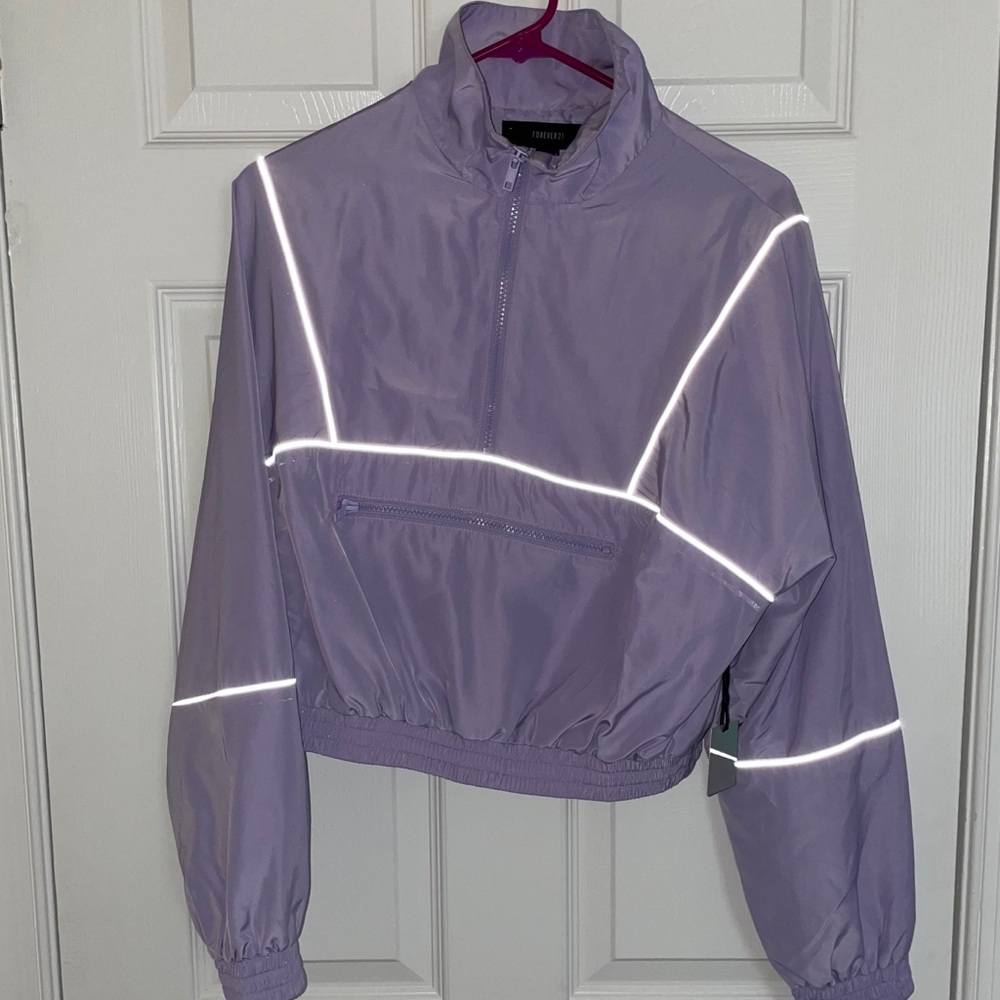 Lavender Forever 21 Cropped Pullover